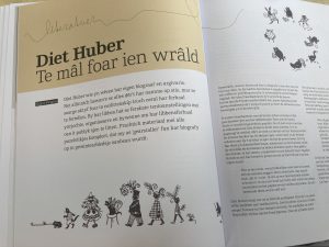 Diet Huber, skreaun troch Sigrid Kingma, mei byld fan Heleen Haijtema